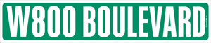 W800 BOULEVARD street sign